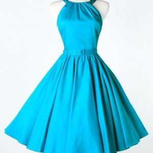 Pinup Couture Bright Blue Harley Dress